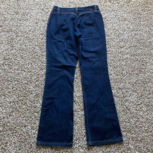 Vintage Rockies Bareback Low Rise Jeans Women's 10 Long Denim Flare Zip Fly - Picture 2 of 13